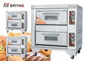 Quality Double Deck Double Trays Gas Bakery Oven 220v for Restaurant wholesale