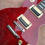 LP slash electric guitar, Flame Maple Top rosewood fingerboard electric guitar,