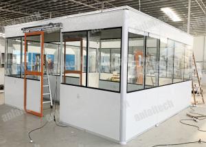 Quality 0.45m/s 800LUX Sandwich Panel Clean Room , 7kw ISO 7 Modular Cleanroom wholesale