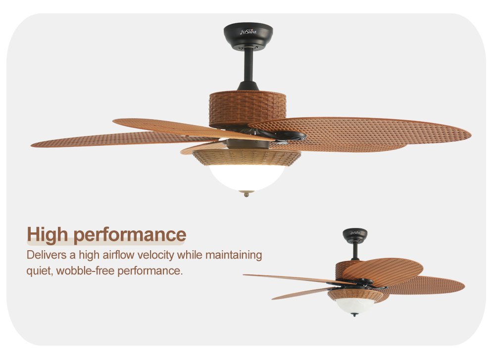 Fancy Lighting and Traditional Style LED Ceiling Fan with Remote Modern Design 35W