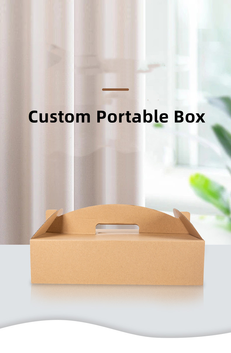 Sustainable Fried Chicken Boxes Packaging Meal Paper Box UV Coating