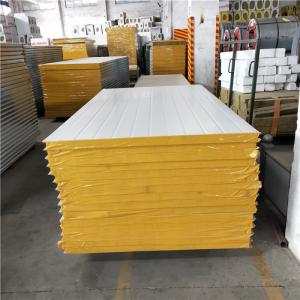 Quality 1150-50-0.426 greywhite rock wool sandwich panels with 60kg for the fast buildings wholesale