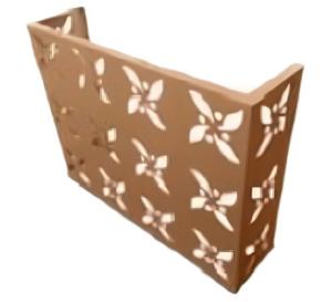 Quality Cover Hood For External Equipment Anti-mulitple Errosion Flower Designs Aluminium Facade Anodized Coated Anti Static Exterior Wall Installation wholesale