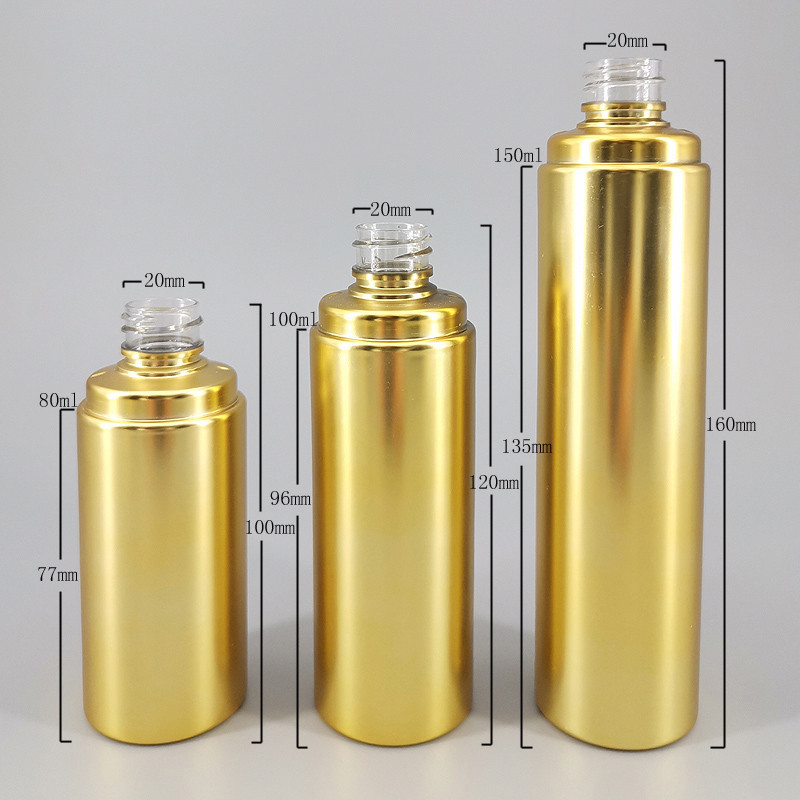 Gold Plated Surface 20mm 2.7oz Makeup Spray Bottle