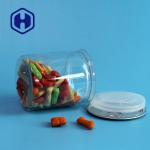 300# 330ml Clear Plastic Jar Sweets Chocolate Peanut Beans Storage With Easy