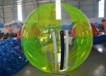 Clear Outdoor Inflatable Water Toys , Water Walking PVC Zorb Ball