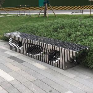 Quality Excellent Adhesion 2800mm Stainless Steel Garden Benches wholesale