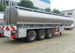 Aluminum Alloy Fuel Tank Semi Trailer 45000L ~50000L With Air Bag Suspension