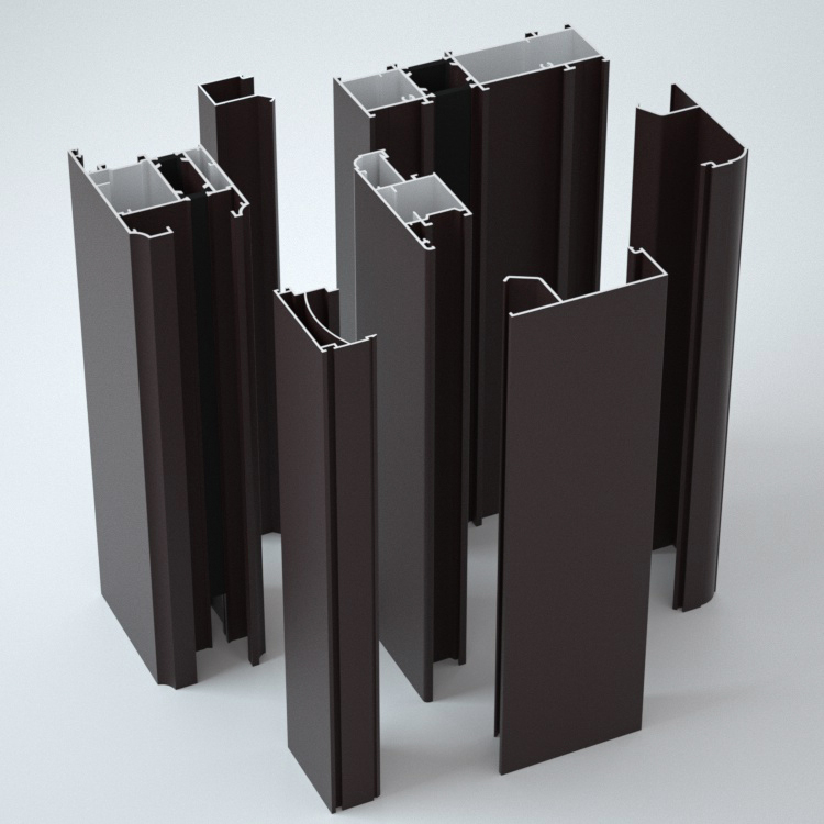 Fabricated Thermal Extrusion Aluminum Profile Window Yarn Integration Profile