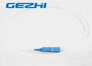 Quality PVC 1.5Mtrs 0.9mm SC / UPC Fiber Optic Pigtail SM Loose Buffer / Jumper Cable wholesale