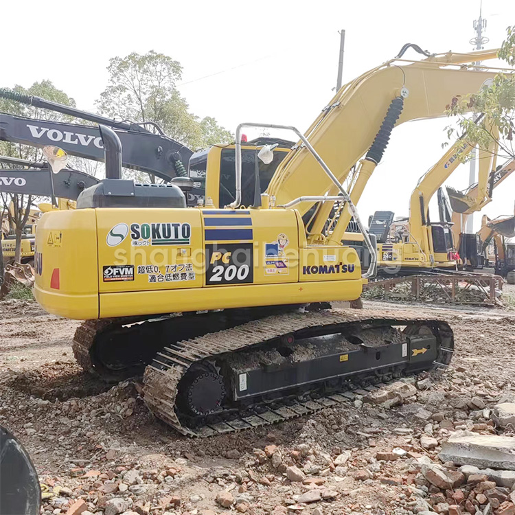 20 Ton PC200 Used Komatsu PC200 8 Hydraulic Crawler Excavator 200 Original Color