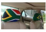 Advertising Rear View Mirror Cover / Promo Items Decorative Headrest Covers