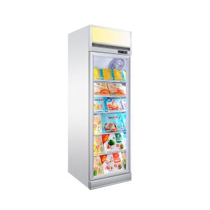 Quality Upright 450L Freezing Ice Cream Glass Door Showcase Freezer wholesale