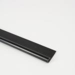 Flexible High Gloss PE Profile Black Furniture U Channel Extruded Plastic