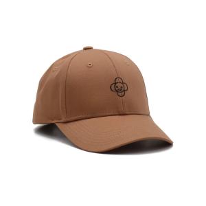 Quality 100% Cotton Twill Embroidered Baseball Caps Brown 6 Panel Hats wholesale