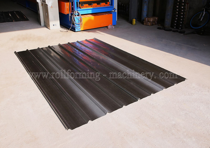 20m/min Thickness 0.55mm GI Roof Panel Roll Forming Machine