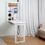 W48cm Wooden Folding Dining Tables MDF OEM Painting Convertible