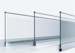 Balcony Stainless Steel Glass Railing Post Aluminum U Channel 900-1200mm Height