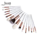 Jessup 15pcs White/Rose gold Essential Makeup Brushes Set Cosmetic Brush