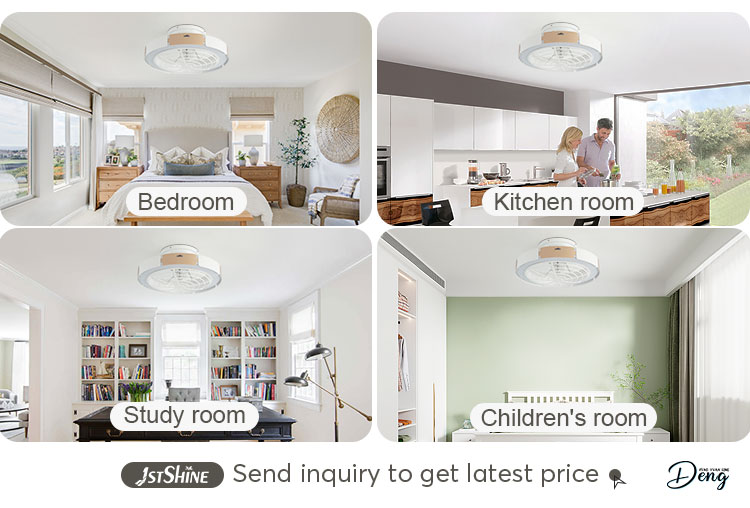 1stshine Indoor Ceiling Fan Modern Design for Low Ceilings Power Saving Natural Wind