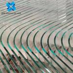 8mm Ultra Clear Bent Toughened Glass For Curved Staircase Glass