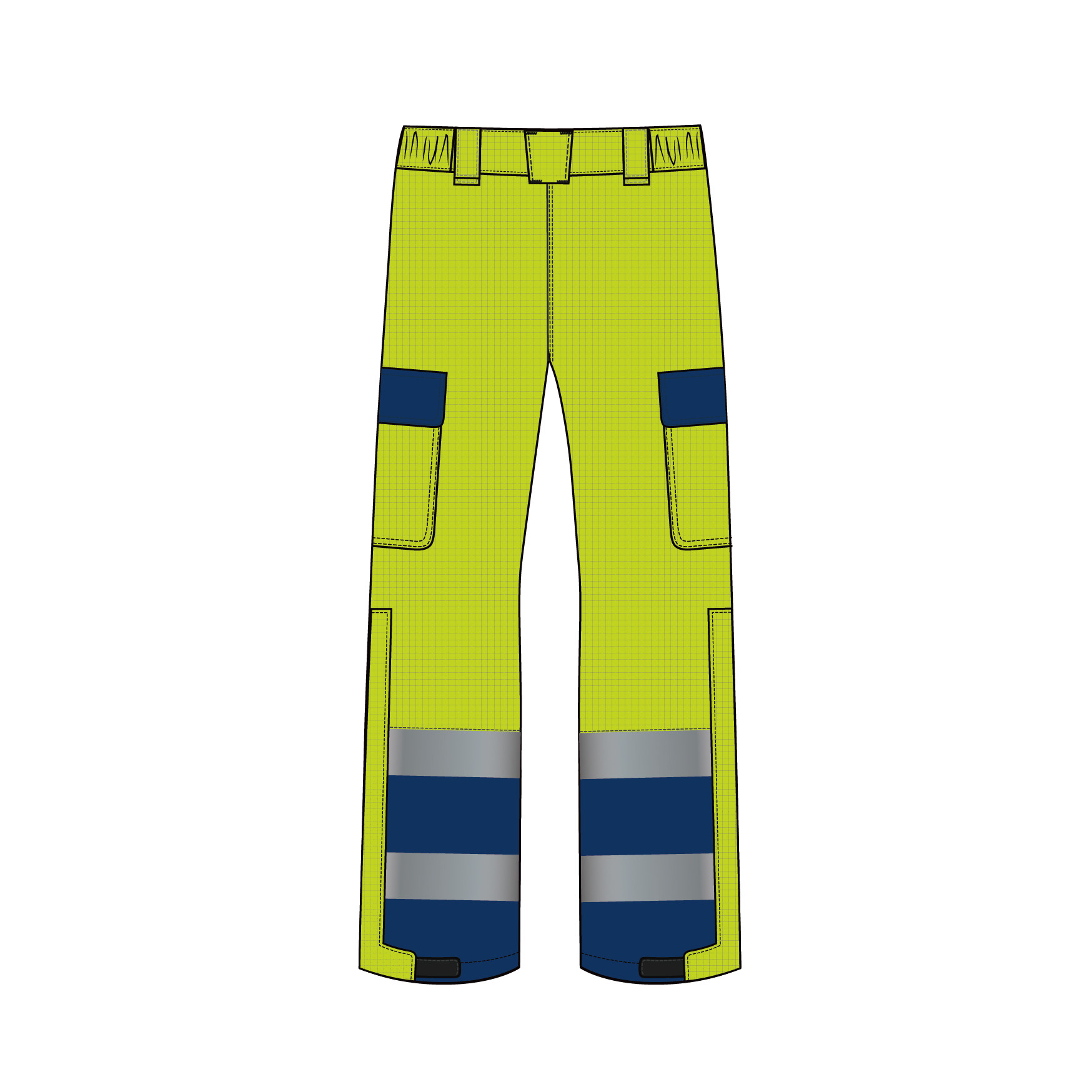Three Layer Laminated Rain Proof Flame Resistant Work Pants Resistance To Arc Flash