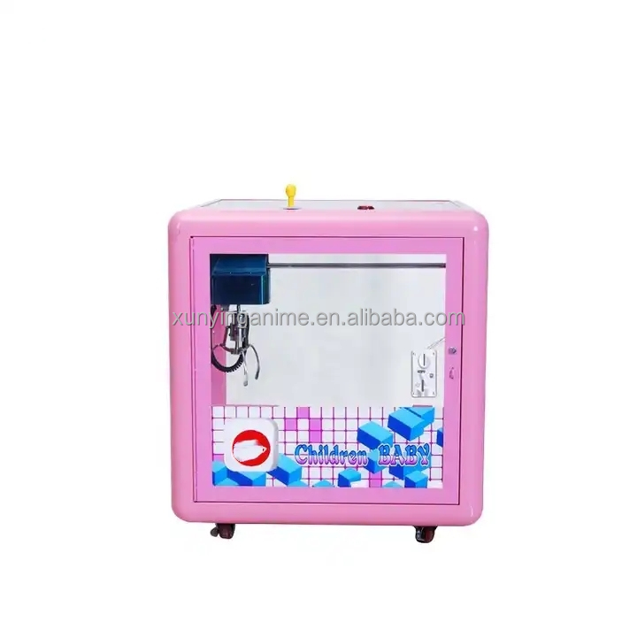 Coin Operated Magic Cube Crane Games Mini Claw Machine with and 114KG Capacity