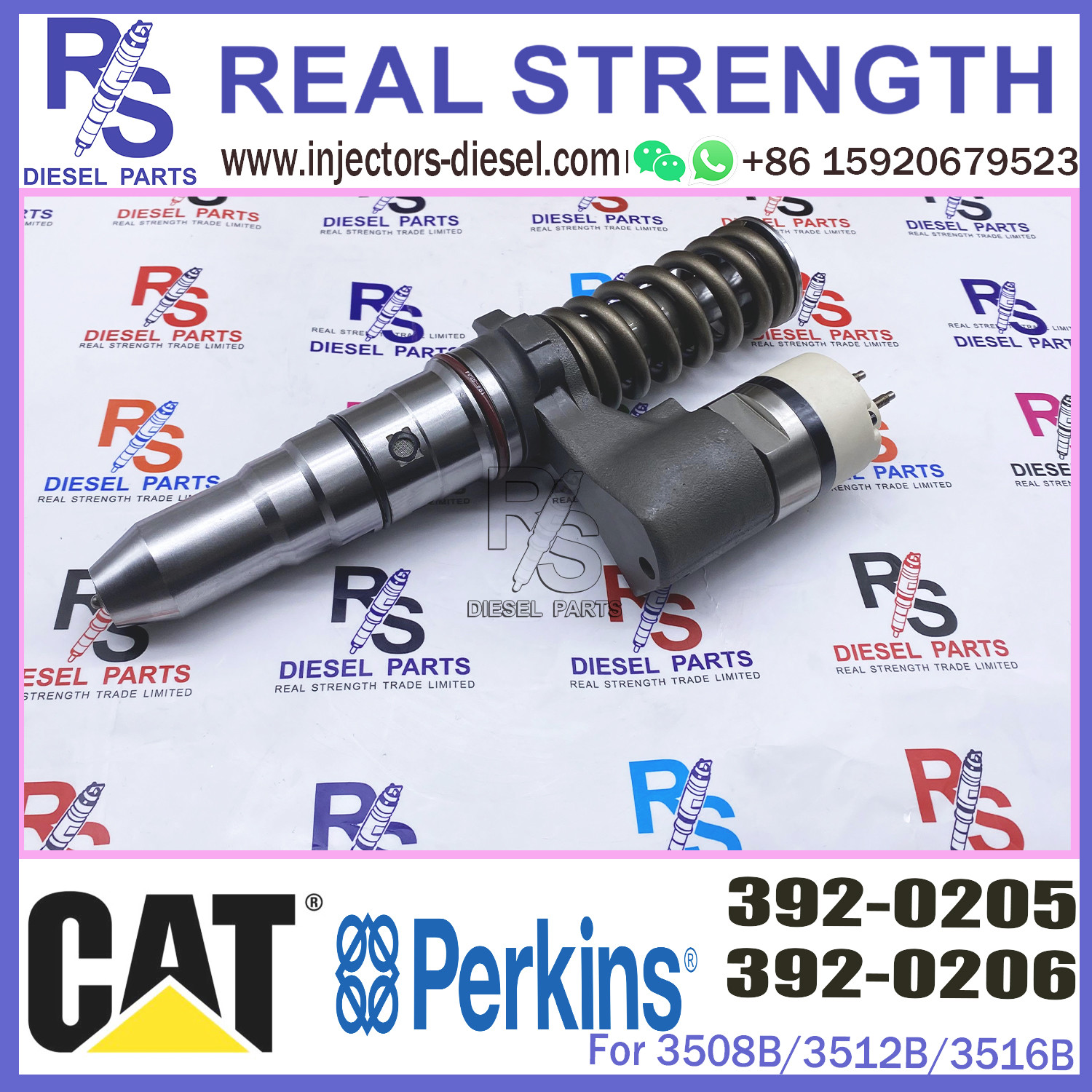 Diesel Fuel Injector 386-1752 386-1766 392-0205 FOR Caterpillar Engine 3508B/3512B/3516B