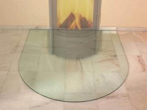 Quality Heat Resistance Glass Hearth Plate Edge Grinding For Fireplaces wholesale