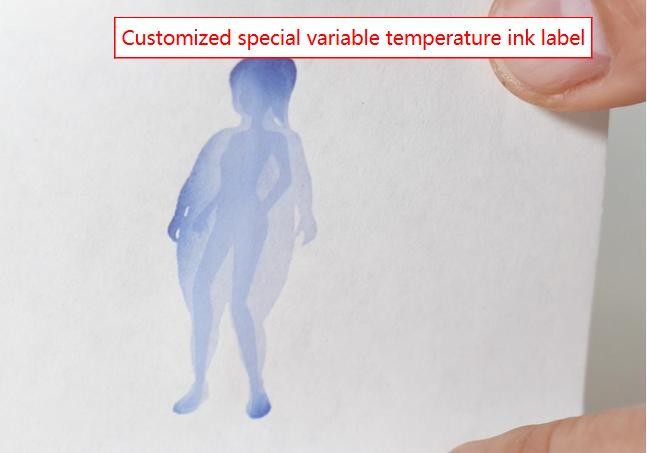 Special ink labels disappear in heat