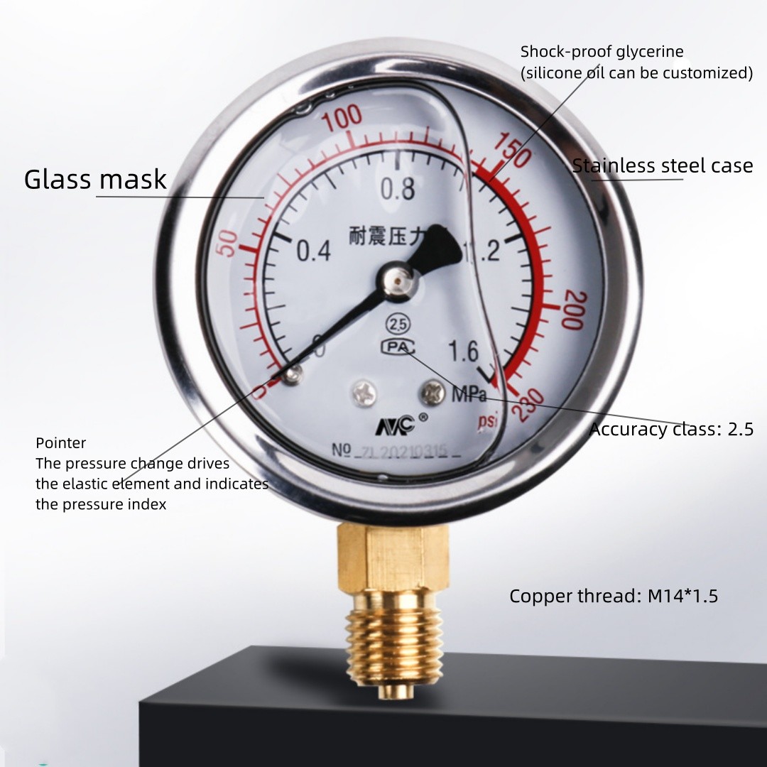 YN60 Analog Differential Pressure Flow Meter Panel Mount For Industrial Monitoring