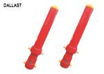Dump Truck Single Acting Telescopic Hydraulic Cylinders With Heavy Duty Welded