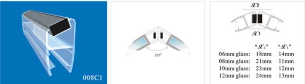 Sealing Strips/waterproof magnetic strips/shower door seals/PVC Magnetic Seal