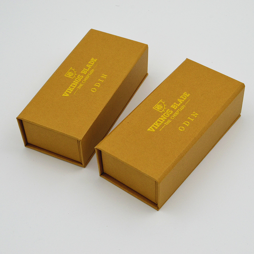 Rigid luxury essential oil and eye serum skincare packaging box with mirrow and golf foil logo
