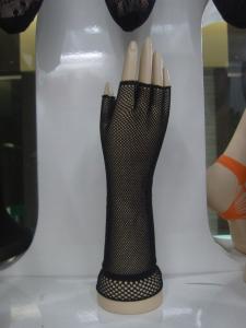 Quality Sensational Dance Wear Accessories Black Hollow Mesh Fingerless Gloves for Adults wholesale