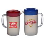 2L Plastic Pitcher With Lid Plastic Water Carafe For Hot Cold Juice Beverage