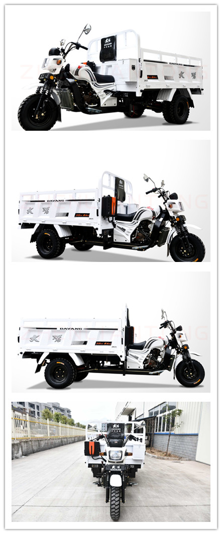 Open Body Type 200cc Air-Cooling Heavy Duty Cargo Motorcycle Tricycle Three Wheeler