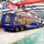 Dual Line Braking System Lowboy Truck Trailers for Heavy-Duty Equipment