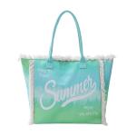 Tassel Tote bag Large capacity crossbody fashion printed beach bag