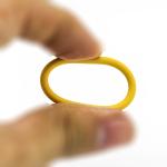 Yellow Silicone Sealing Rings FKM NBR Rubber O Ring Compression Moulded