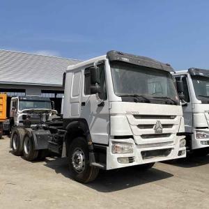 Quality 6x4 Drive Wheel Cng Sinotruk Howo Tractor Truck Used Truck Head Tractor with Multimedia System wholesale
