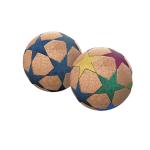 Multicolored Printed Eco Custom Cork Soccer Balls Anti Static