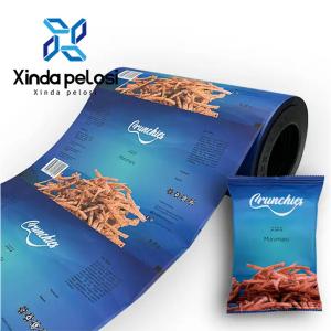 Quality Custom Printing Plastic Film Roll Packaging For Chips Food Grade Sachet Machine wholesale
