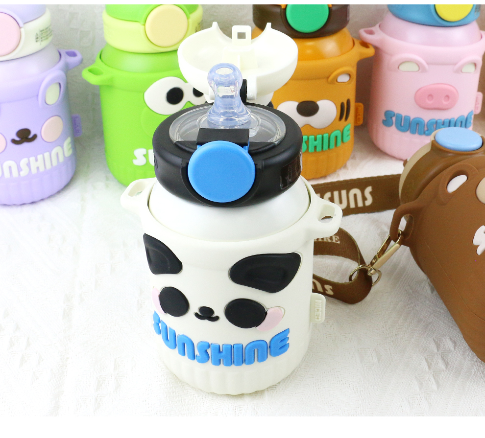 550ml Stainless Steel Thermos Cup With Food Grade Silicone Cover