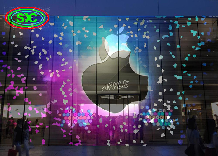 Full Color 4500nits SMD2020 Transparent LED Screen P3.91