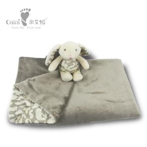 Quality PP Cotton Baby Bedding Set Leopard Rabbit Fleece Blanket 75 X 87cm wholesale