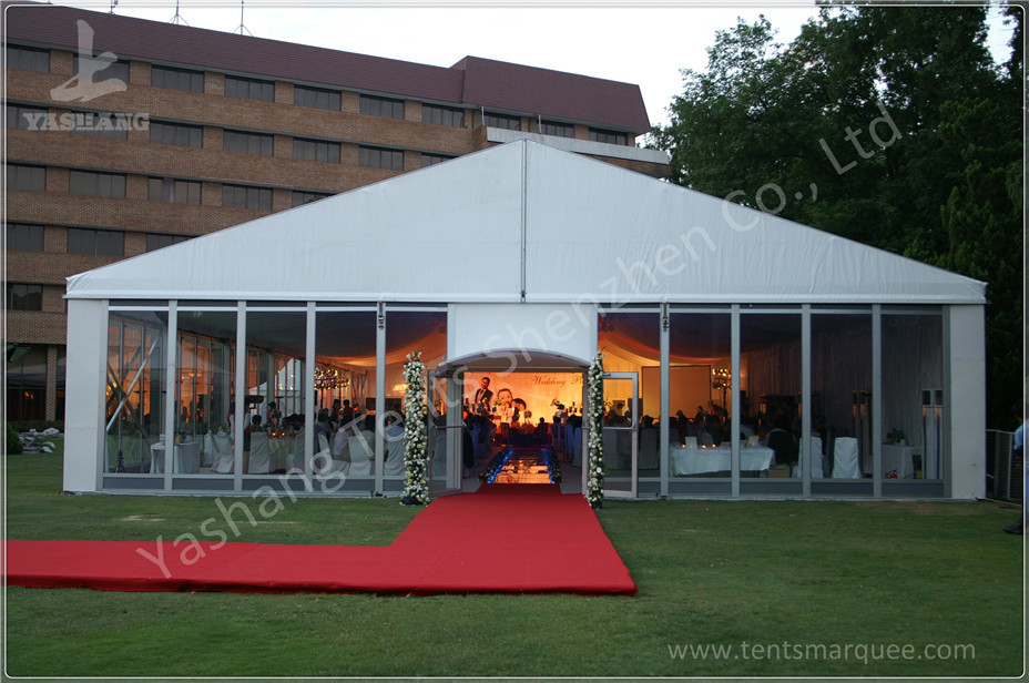 Rustless Alumunim Alloy Profile Array High Peak Tents Shelter in White