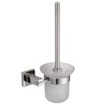 Brushed Toilet Brush With Metal Handle Wall Mounted Bathroom Cleaning Brush