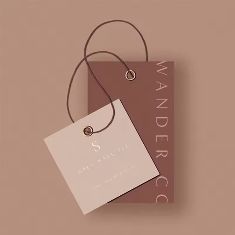 White Velvet Leather Gift Tags Custom Apparel Tags Printed Clothing Labels
