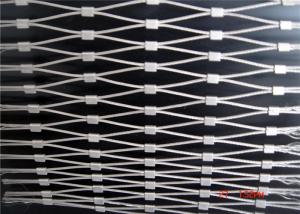 China SS316 Ferrule Wire Rope Mesh , Size Customized Stainless Steel Rope Mesh on sale